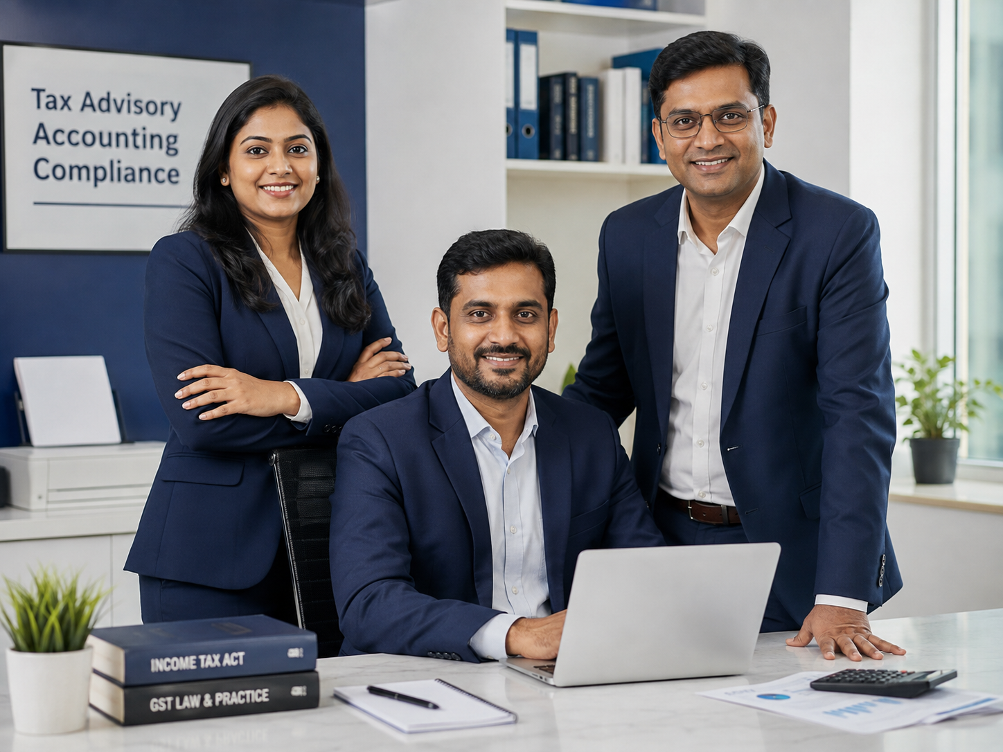 Professional consultants at Hemanth Accounting and Taxation Solutions